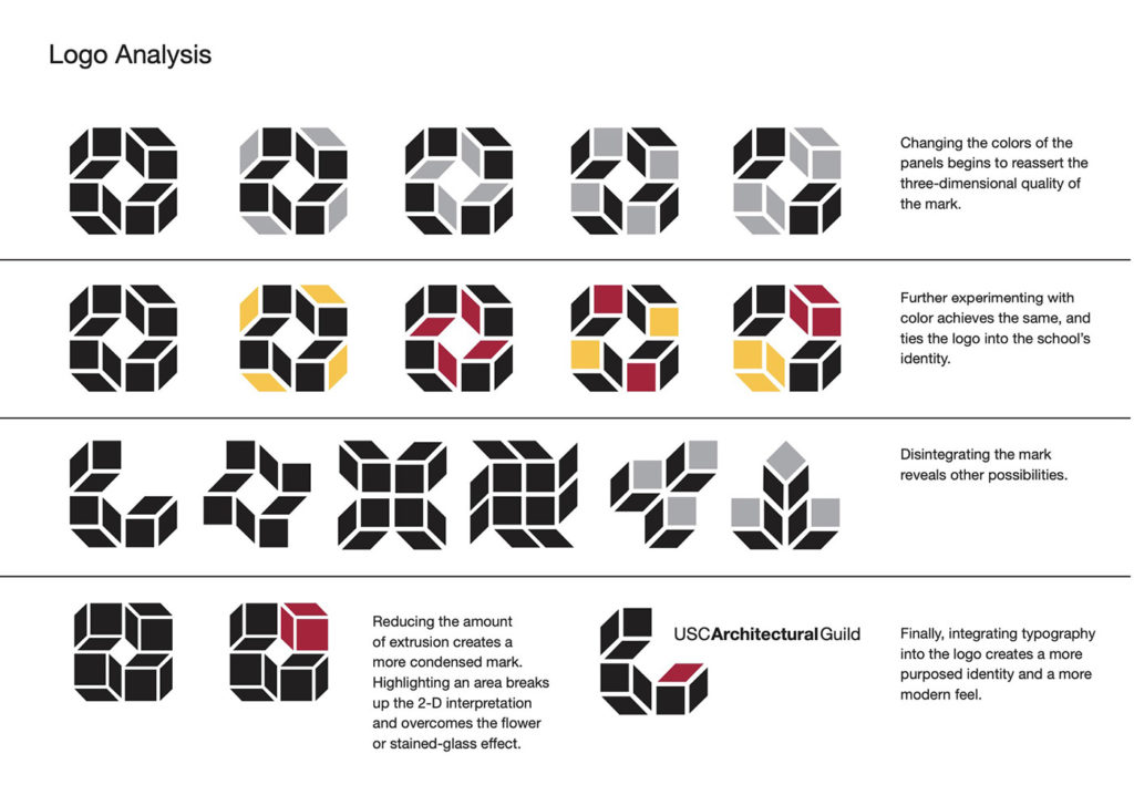 designSimple USC architectural guild logo proposal