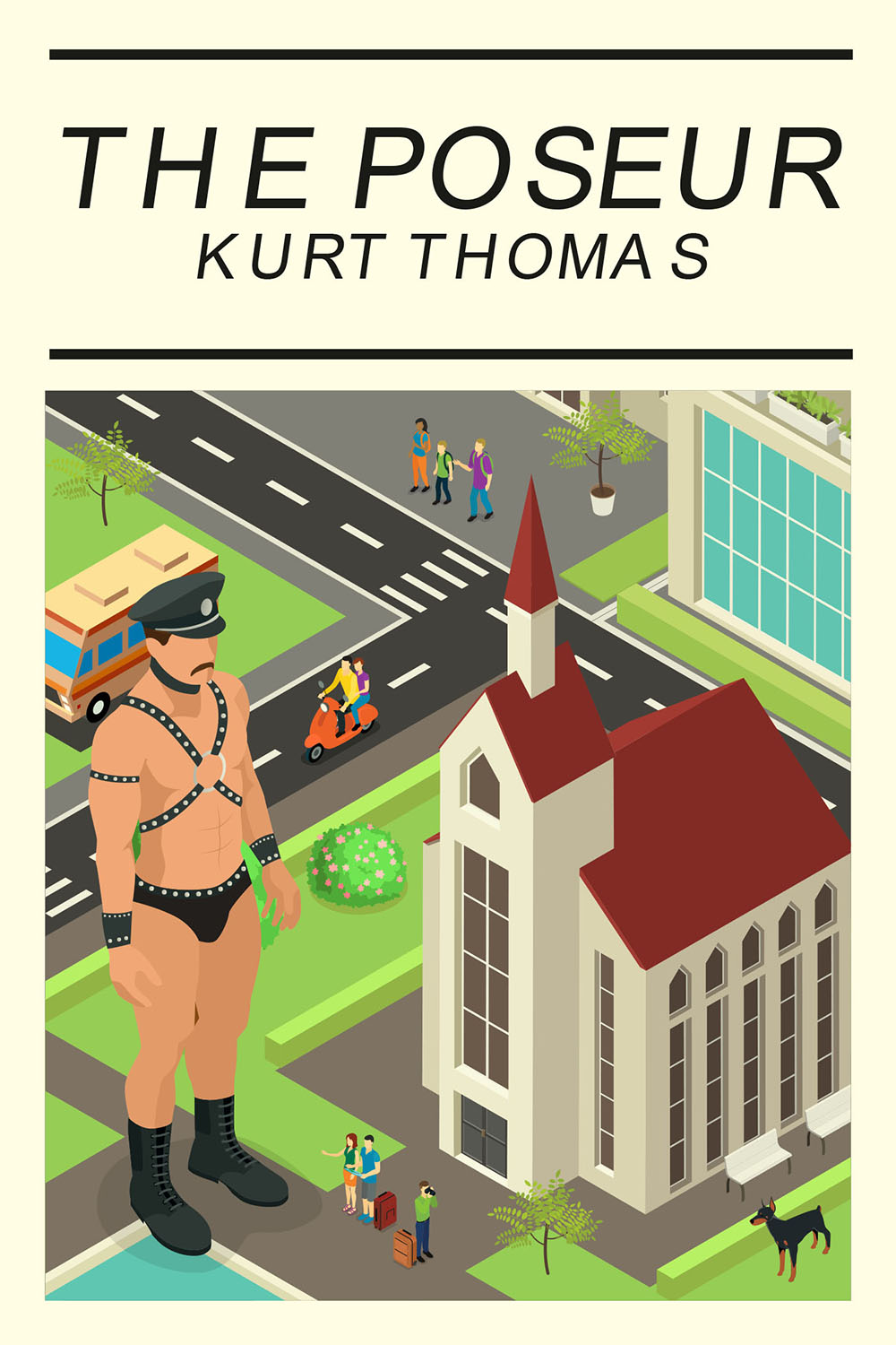 designSimple book cover the poseur kurt thomas v6