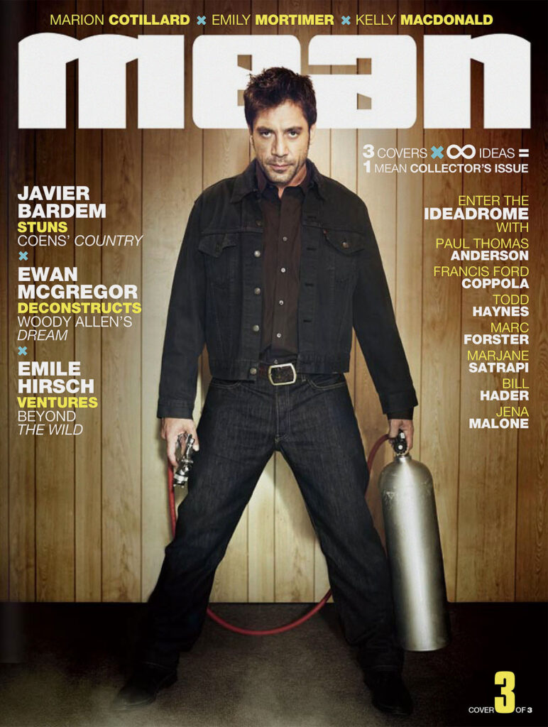 magazine cover mean bardem winter 2007-2008