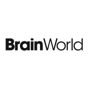 designSimple logo publication brain world magazine